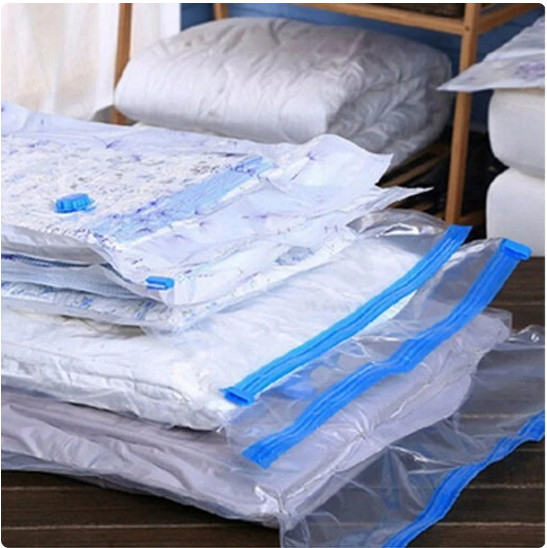 5 Jumbo Vacuum Storage Bags Travel Space Saver Organizer