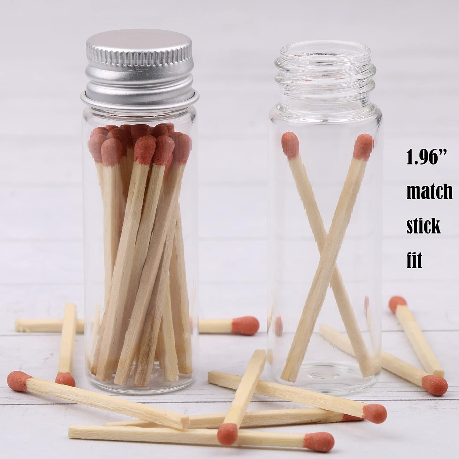 100 Tiny Glass Bottles Clear Small Vials 15 Milliliter Empty Mini Jars