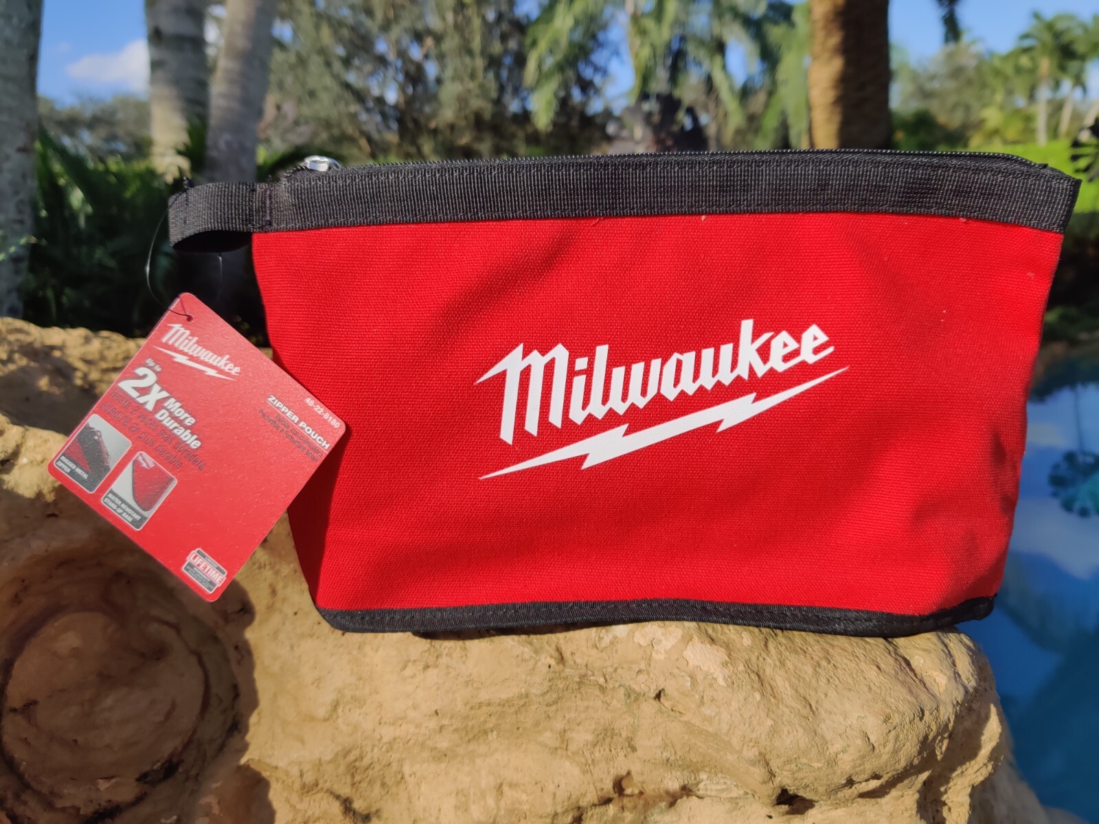 Milwaukee Tool 48-22-8180 Security Zipper Pouch Bag Tote ✅ NEW WITH TAG! ✅