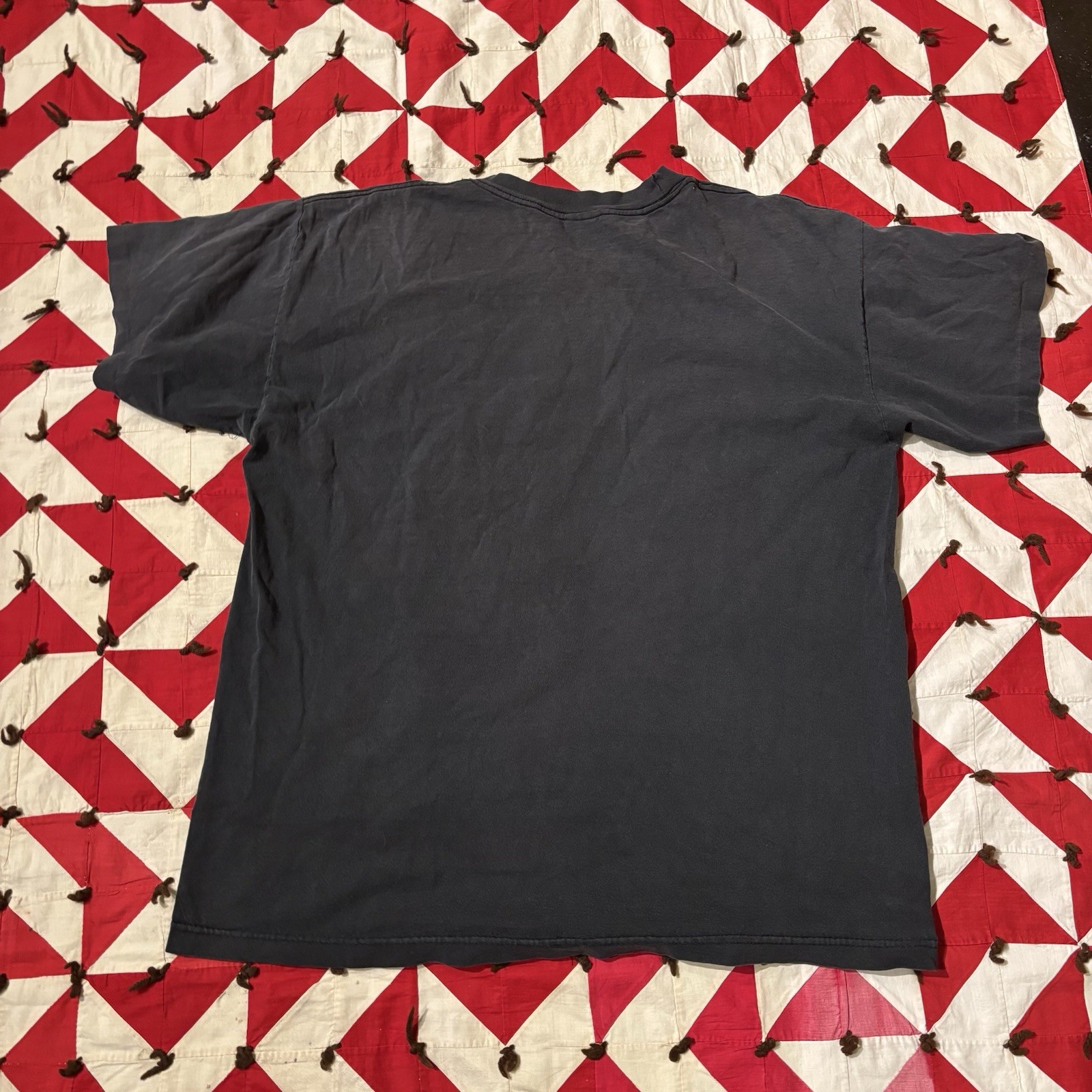 Vintage Murina Blank Black T Shirt Mens XL Distressed As Is Holes