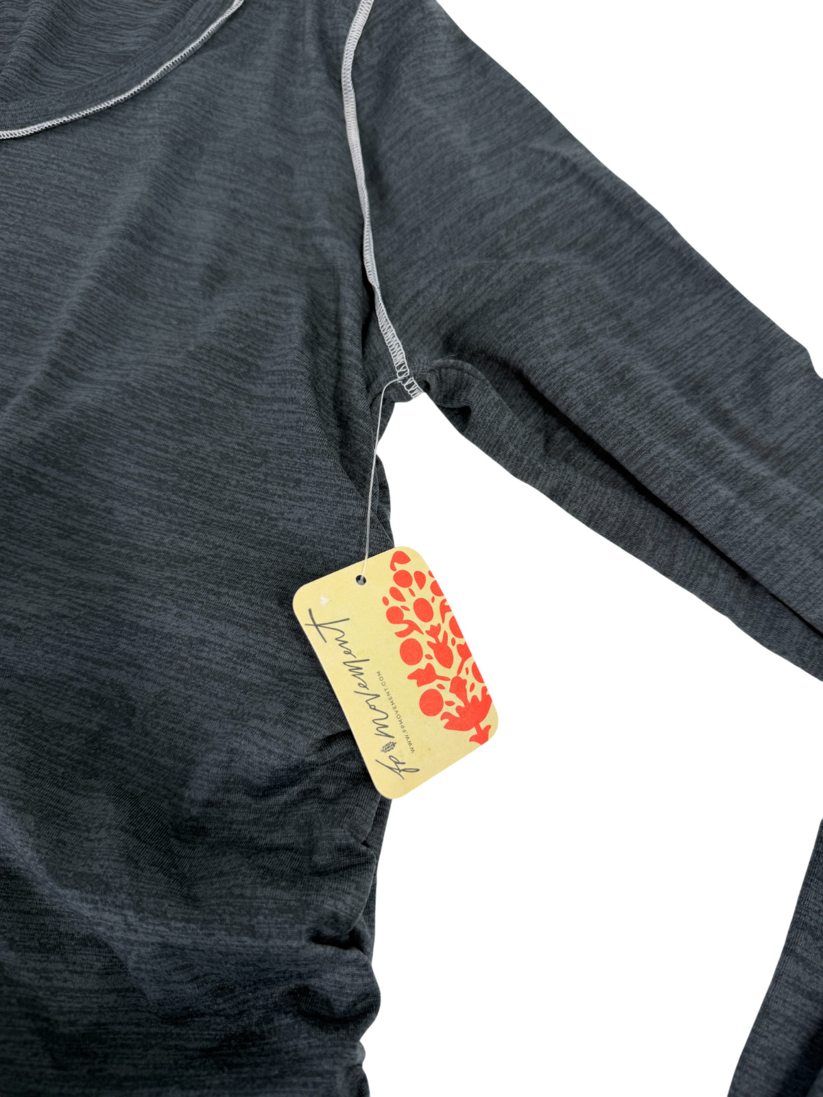 Free People FP Movement Right On Run Long Sleeve Shirt Black Size Small S