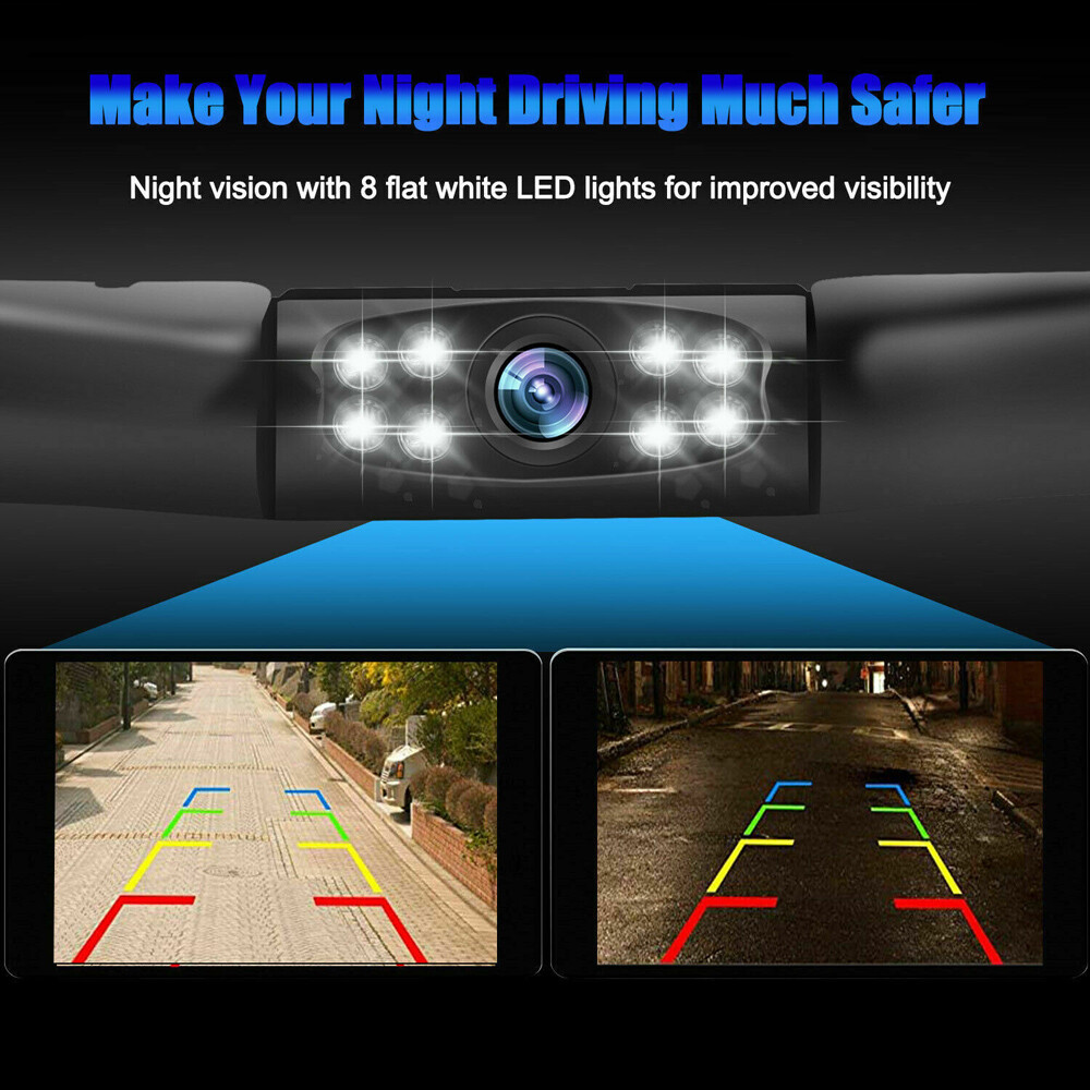 Parking Camera Wide 170° Waterproof Night Vision Car Rear View Reverse Backup US