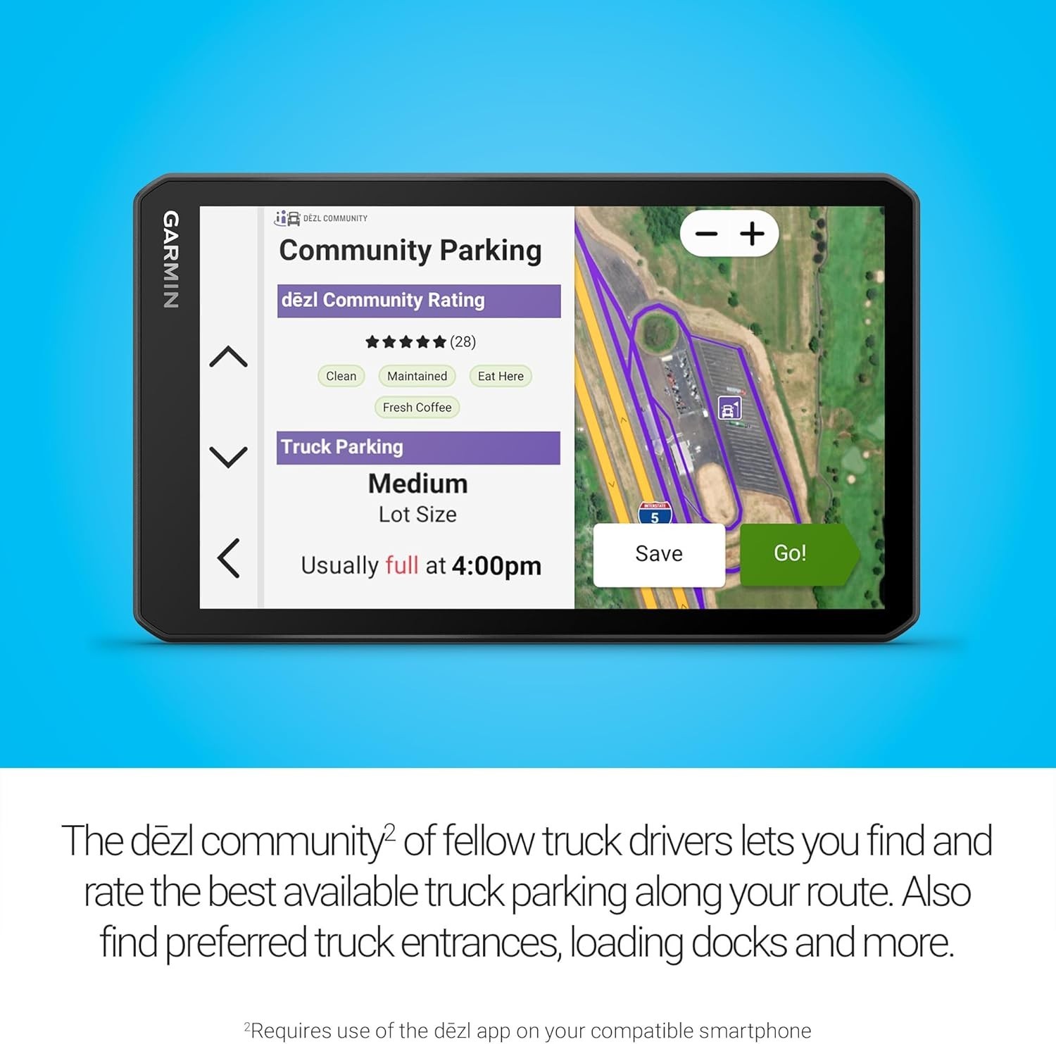 Garmin dezl OTR720 Touchscreen 7" Trucking GPS Navigator 010-02924-00