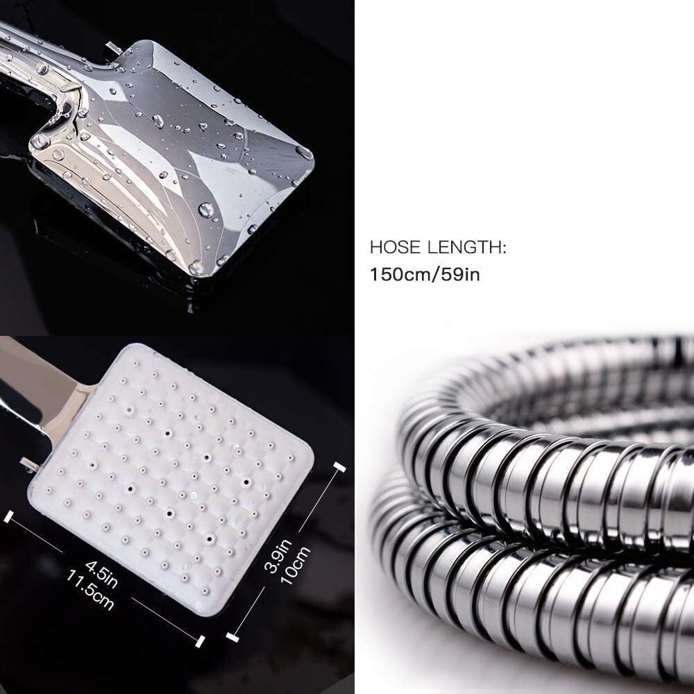 High Pressure Shower Head with Handheld, 6 Spray Modes/Settings Detachabl