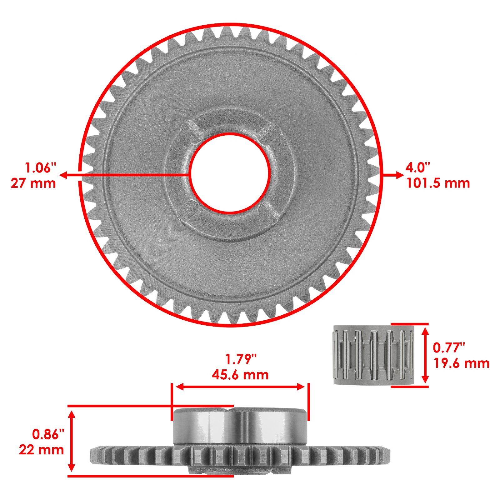 Starter Clutch Sprag Gear Idler Gasket for Honda TRX250 Recon 250 2X4 1997-2001