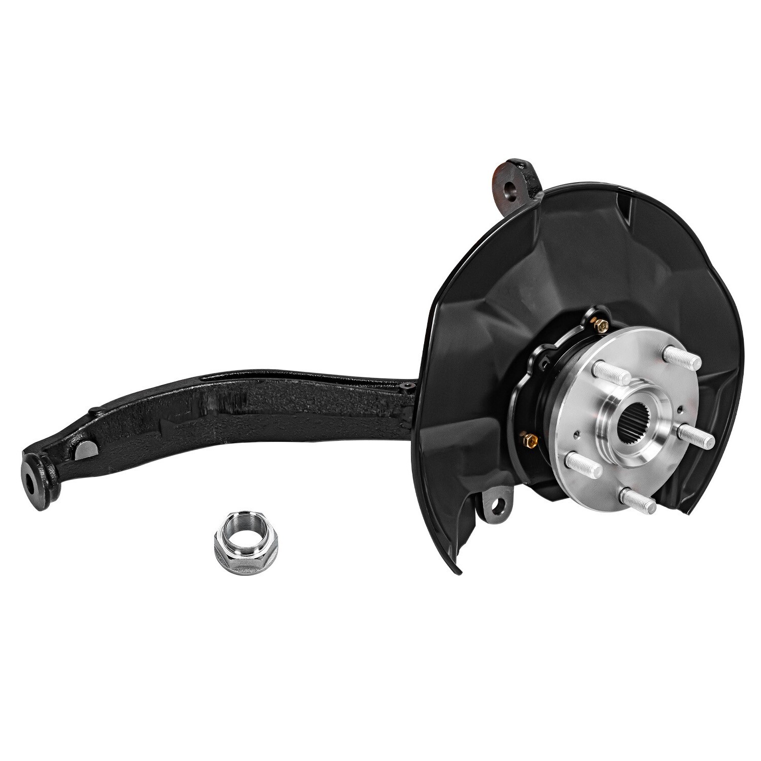 Front Left Steering Knuckle+Wheel Hub Bearing for 2009-12 Honda Accord Acura TSX