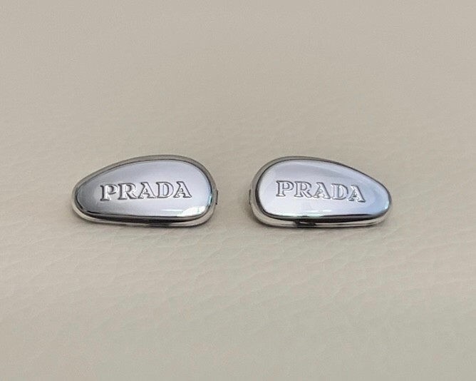 PRADA Replacement Nose Pads for Sunglasses Eyeglasses Silver 15mm Size W/ Screws