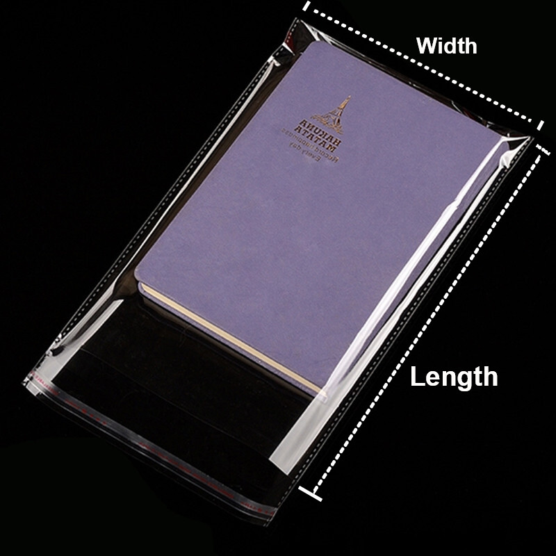 200 Clear Resealable Recloseable Self Adhesive Cello Tape OPP Poly Plastic Bags