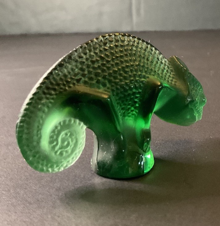 Lalique Emerald Green Chameleon 1 Of My Over 400 + Lalique Listings