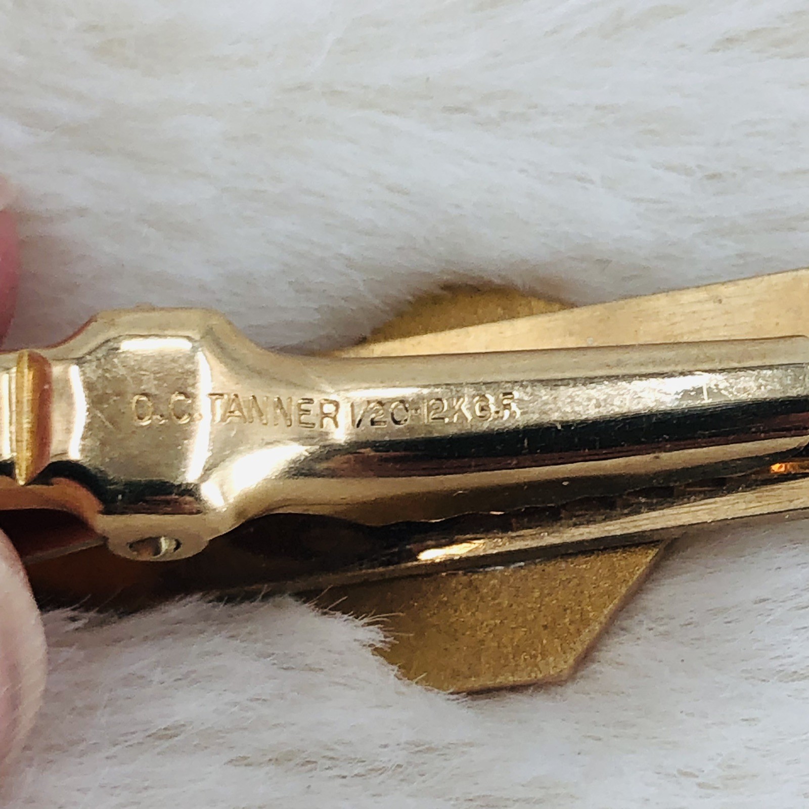 Vtg Sun Ship Builders 40 Year Employee Service Award 12K GF Tie Clip Bar