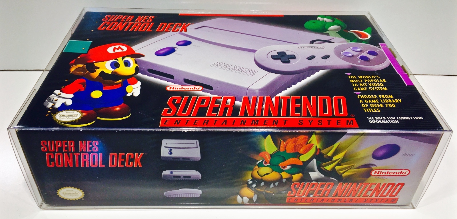 1 Console Box Protector For ORIGINAL SNES JR NOT CLASSIC! Super Nintendo