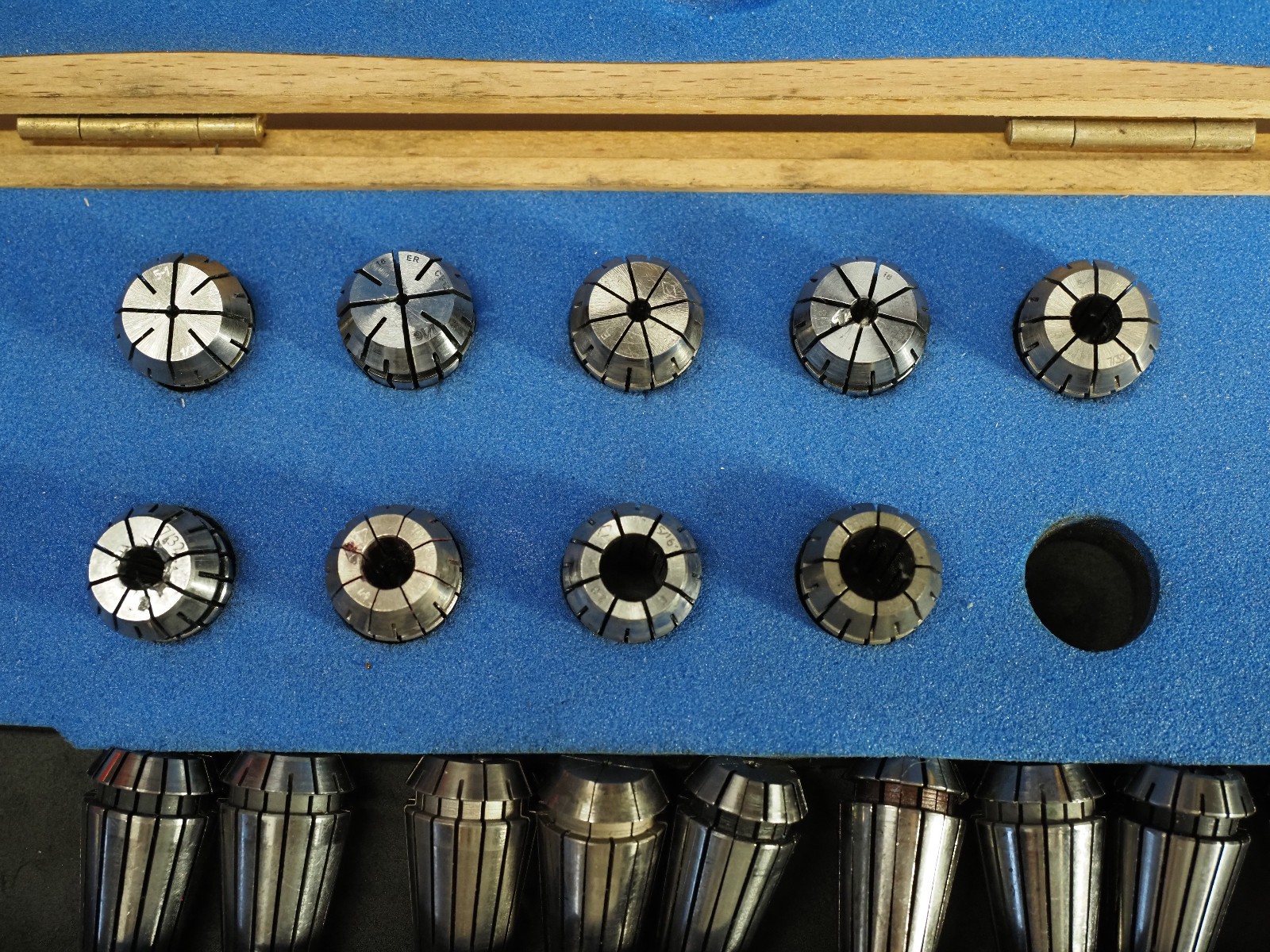 ER16 collet set with ETM box and wrench