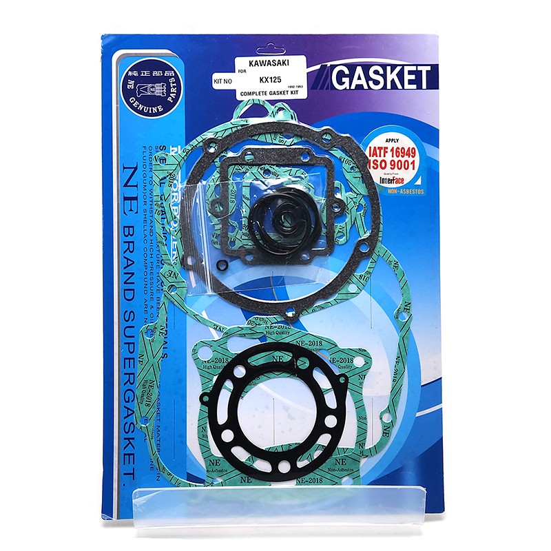 US STOCK! Complete Engine Gasket Kit for Kawasaki KX125 (1992-1993)