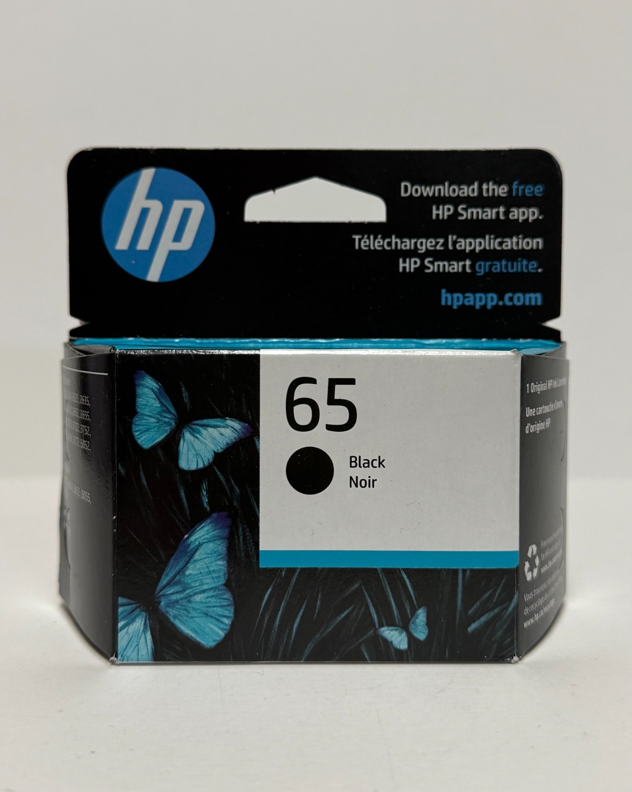 HP 65 Black Ink Cartridge N9K02AN - Exp 02/2027+