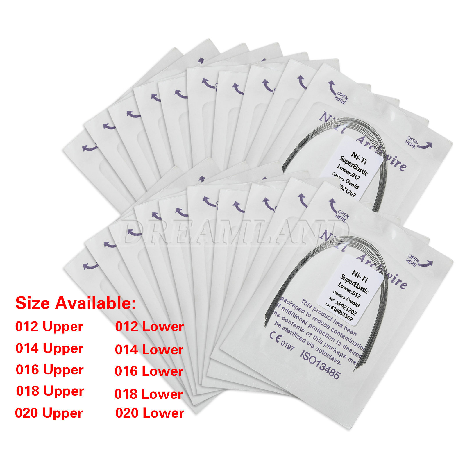 Dental Super Elastic Niti Round Arch Wires Arch Wire for Bracket Braces USA