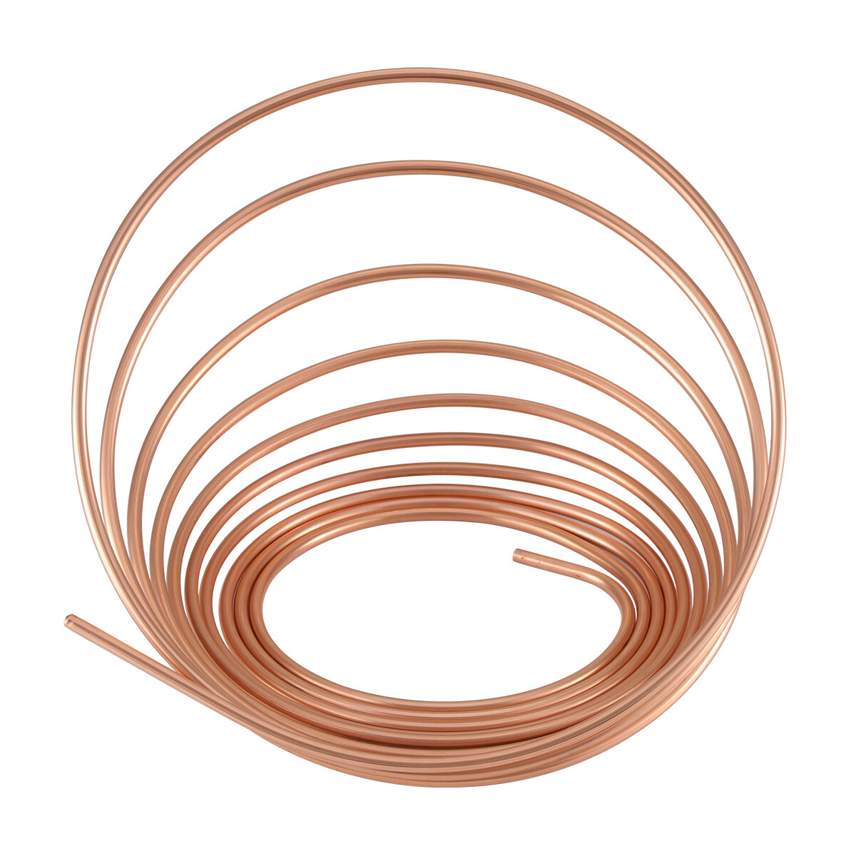 Brake Line Tubing Kit Copper Nickel 25 Ft Coil Roll 1/4'' OD with 16 Fittings