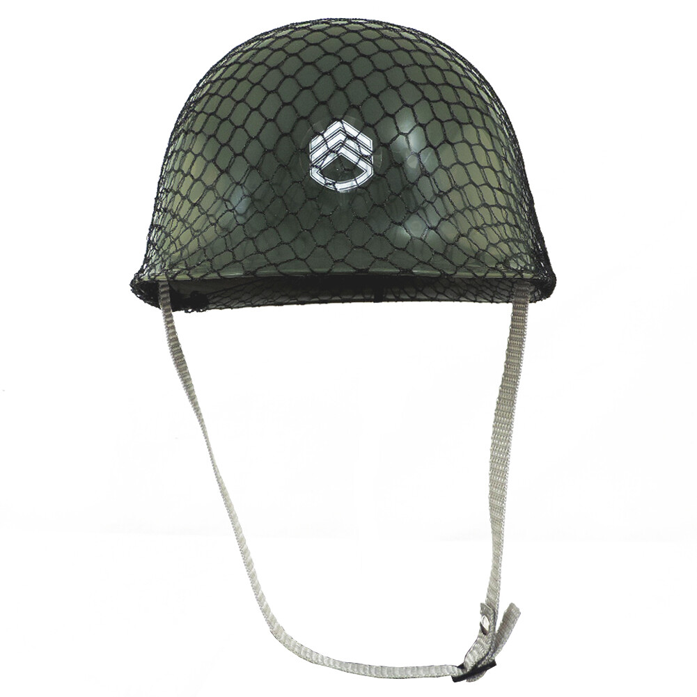 Army Helmet Childs Plastic Green Costume Accessory Hat