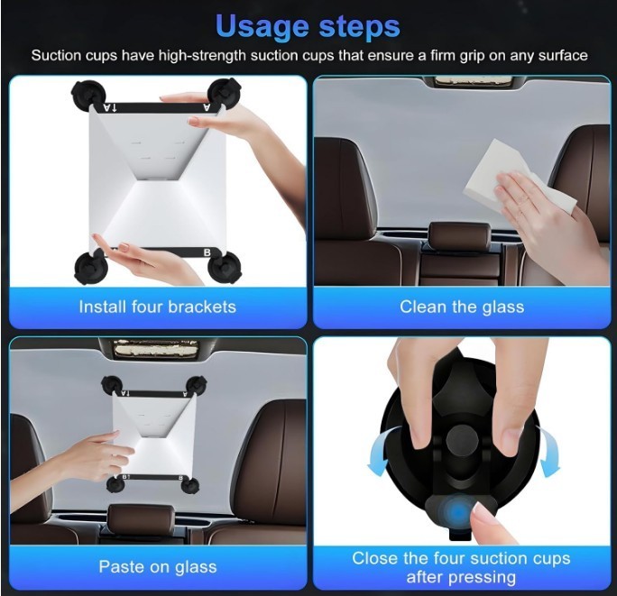 Starlink Mini Suction Cum Mount for Sunroofs, Windows- RVs, Cars, Boats - Strong