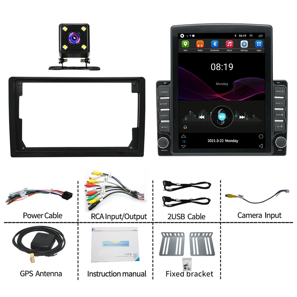 For Chevrolet Silverado 1500 2500 3500 2007-2014 Android 15 Carplay Radio GPS