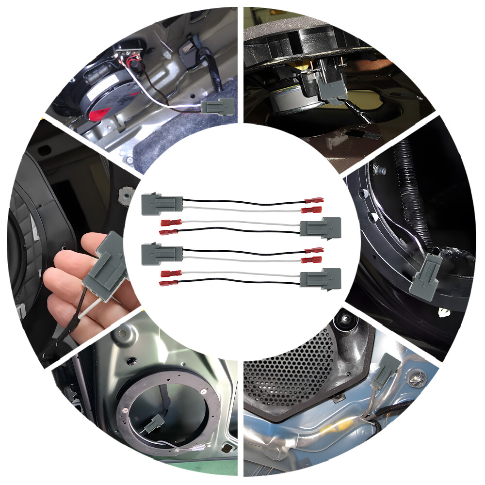 Car 4PCS 72-5512 Stereo Speaker Harness Connector Adapter For Ford Mustang 94-04