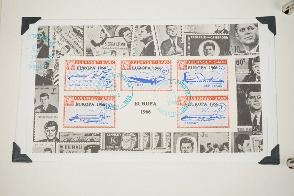 BRITISH ISLES SPECIALIZED 1960s JFK CINDERELLAS 250+ STAMPS & 50+ COVERS