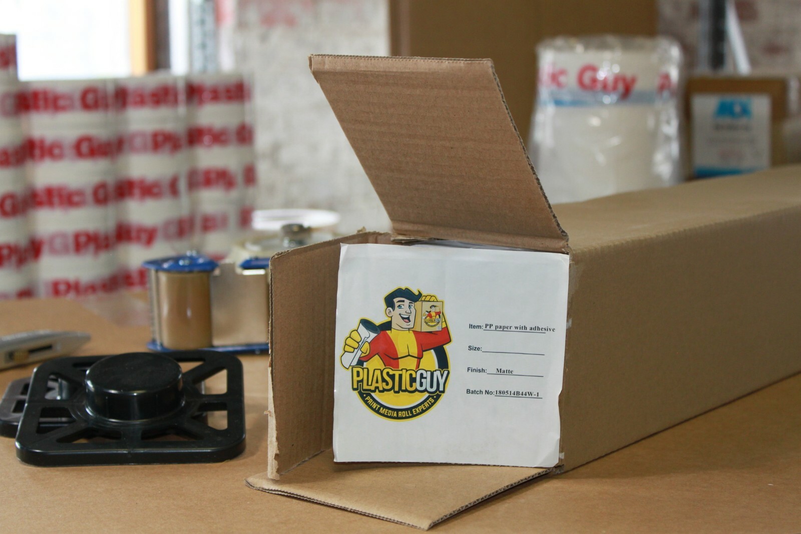 Self-Adhesive Poly-Vinyl Banner Aqueous Inkjet Print Roll Tear & Water-Resistant