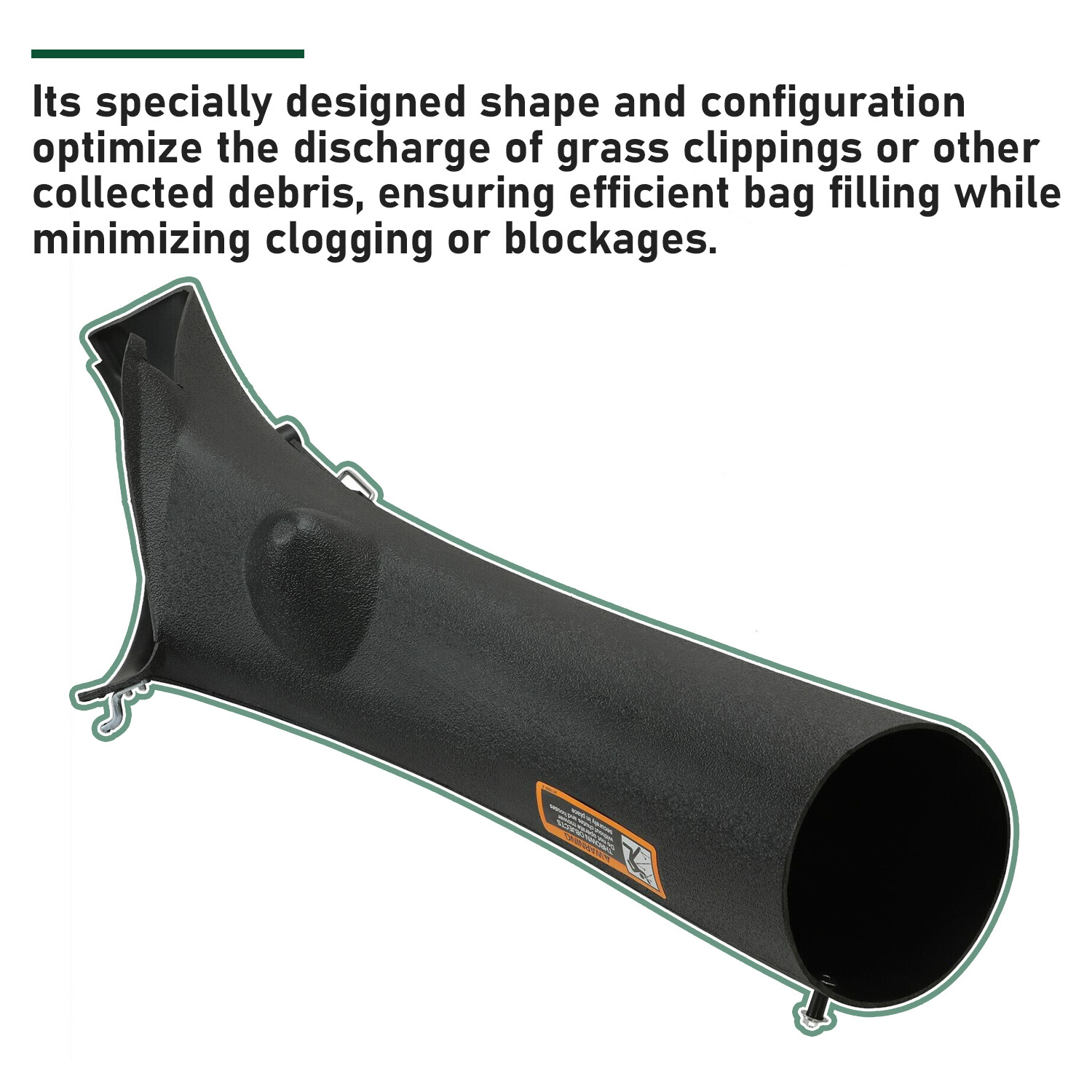 Lower Bagger Discharge Chute For John Deere LA100 LA105 LA110 LA120 LA125 LA135