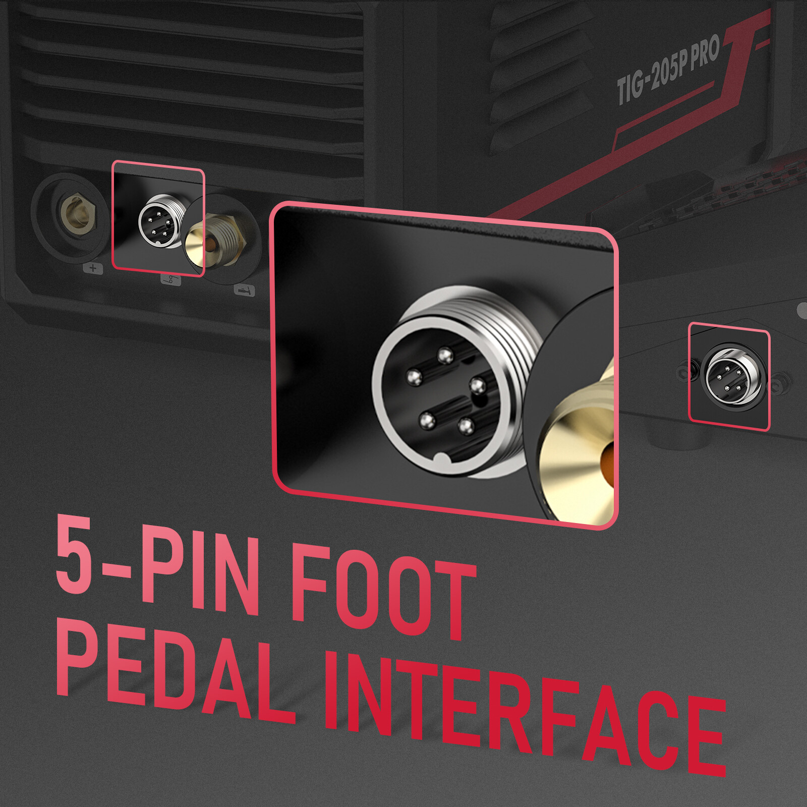 205Amp STICK/DC TIG/PULSE TIG 3 In 1, 110&220V TIG Welding Machine TIG-205P