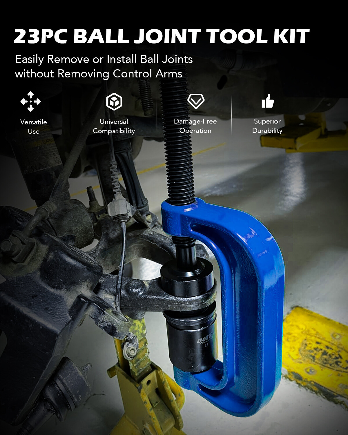 OMT 23pc Master Ball Joint Press Kit Auto Ball Joint Removal Installer Tool Kit