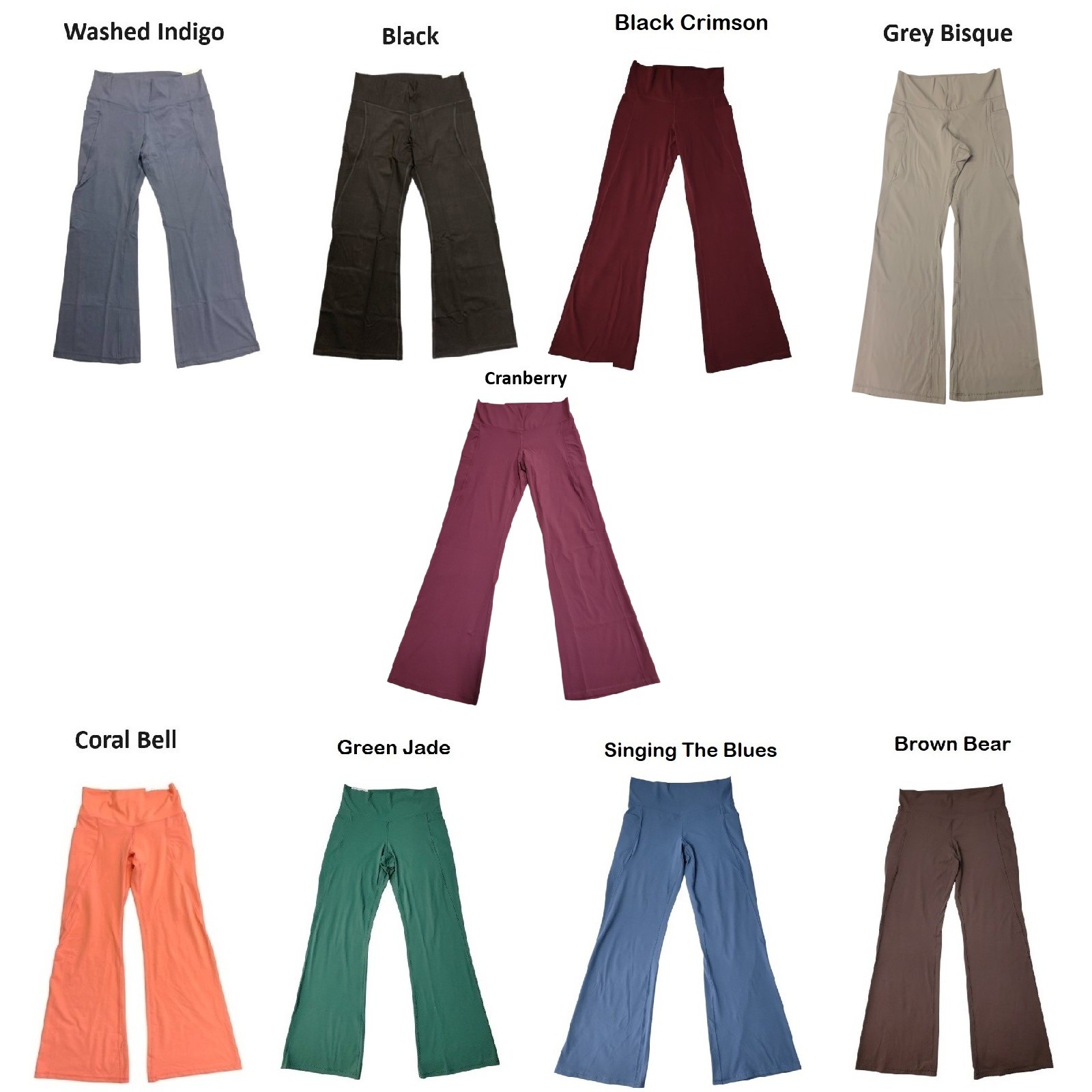 Member's Mark Women's Everyday 4 Way Stretch High Rise Flare Yoga Pant