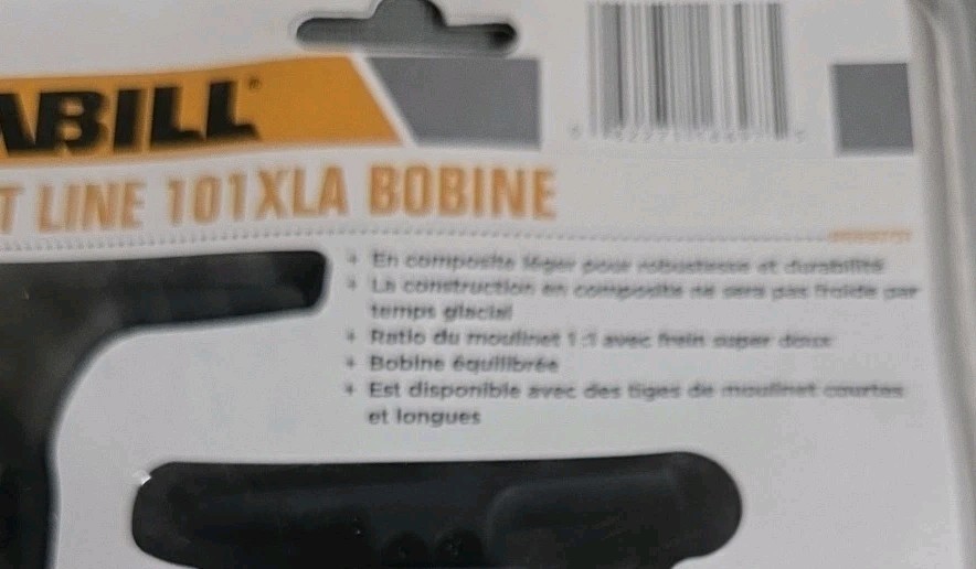 Frabill Straight Line 101xLA Reel, Black FREE SHIPPING