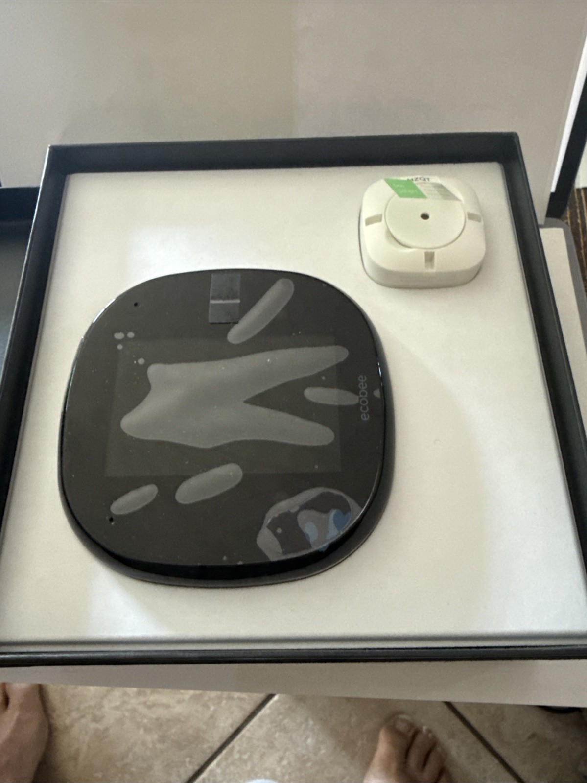 New Open Ecobee4 PRO Smart Thermostat with Built-in Alexa, Room Sensor Included