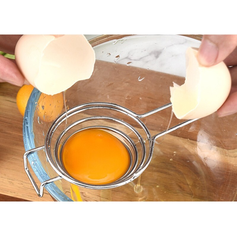 9.4" Easy Egg Yolk White Separator Kitchen Gadget Stainless Steel
