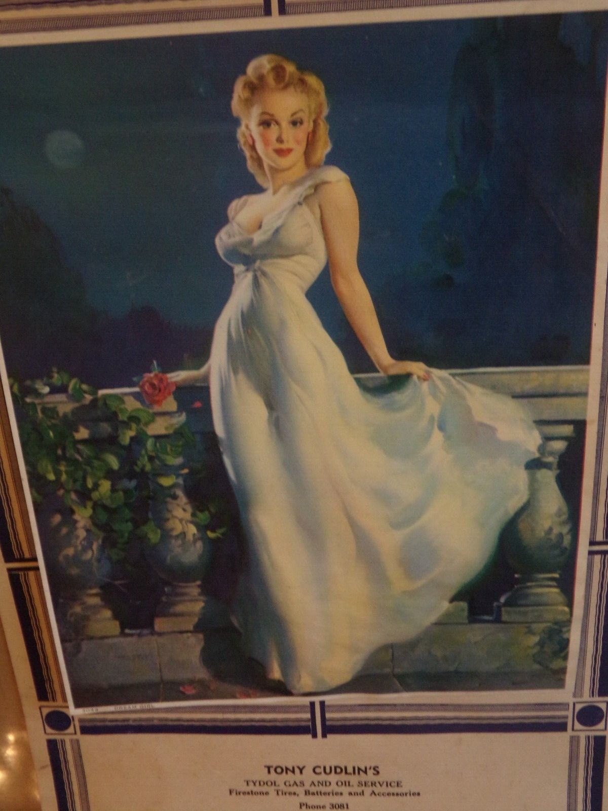 Vintage 1946 TYDOL Calendar Excellent Condition