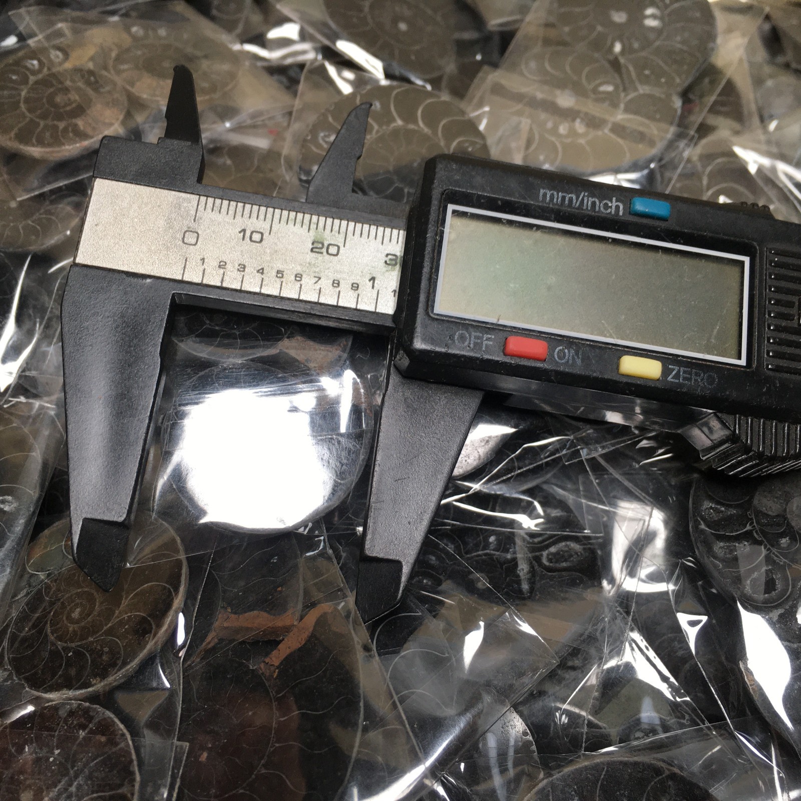 10 Pairs of Split black Ammonite Specimen Shell Healing