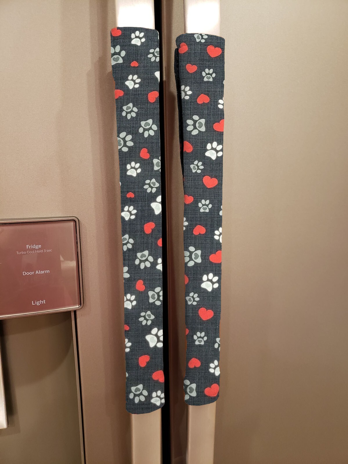 Puppy Love Dog Paws Refrigerator Oven Dishwasher Handle Covers (2 Colors)