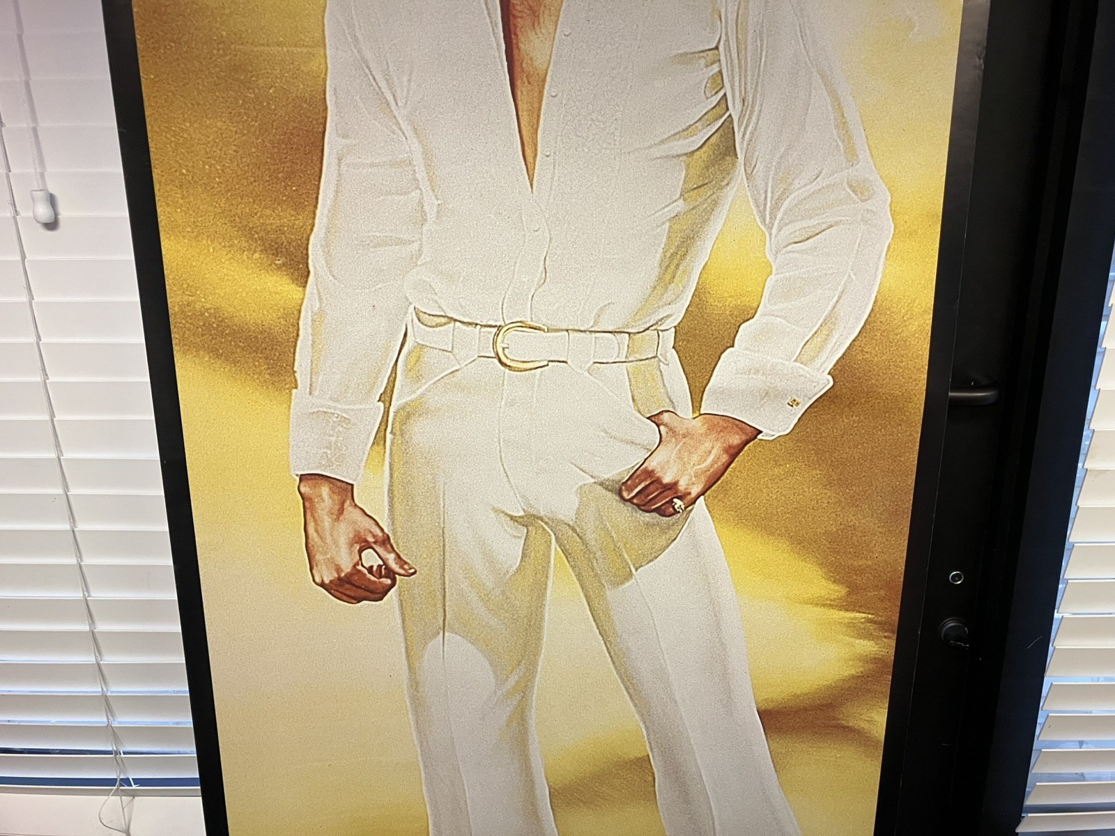 Ex Large 34 x 76 Orig Vintage 1985 ELVIS PRESLEY 1935-1977 Door Poster Gold Suit