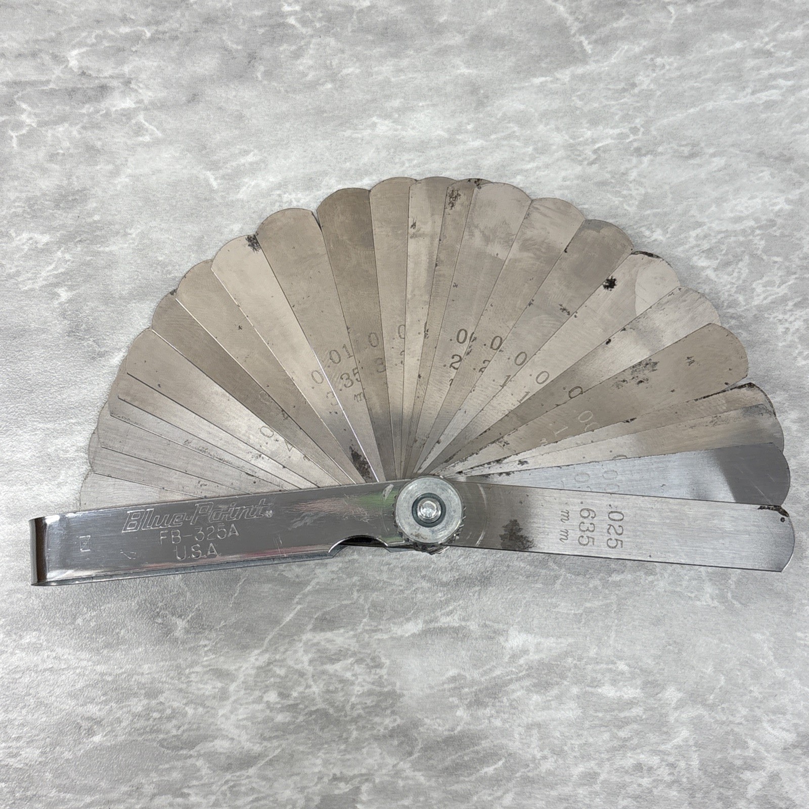 Blue Point Feeler Gauge Blades SAE METRIC FB325A FB-325A