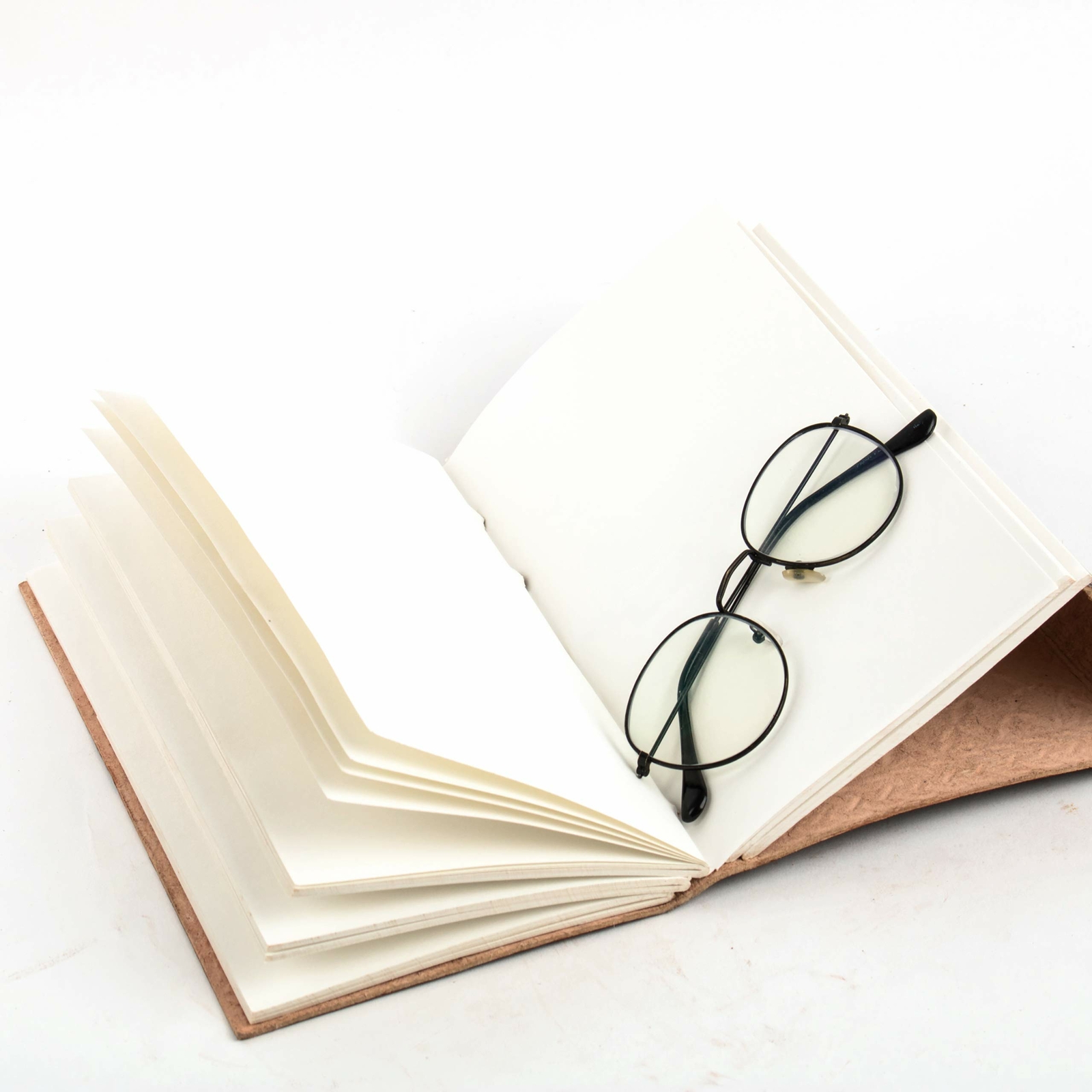 Leather Journal Tiger Cover Embossed with Cord Closure Notebook Brown