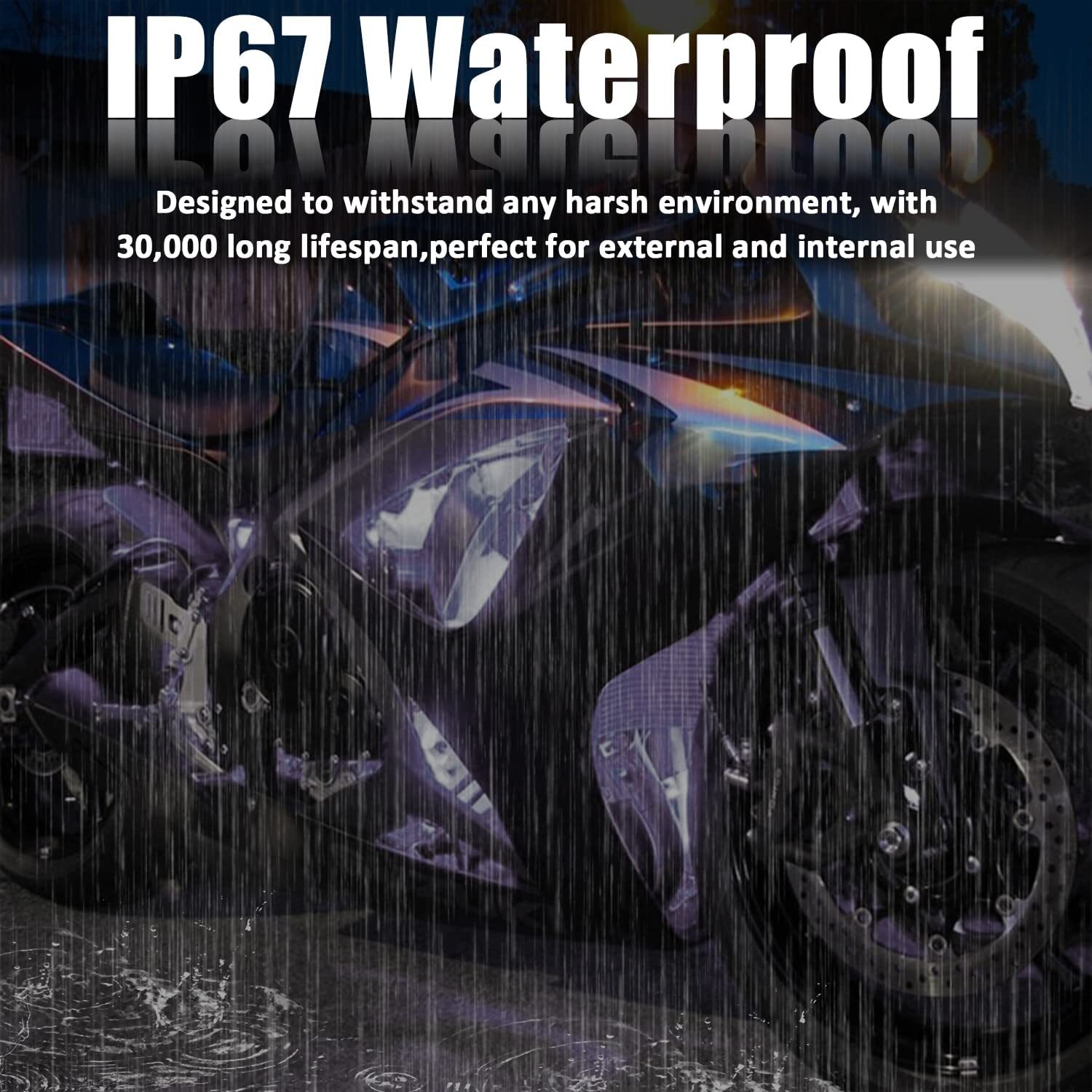 Lot Waterproof 12''/15 DC 12V Motor LED Strip Underbody Light For Car Motorcycl