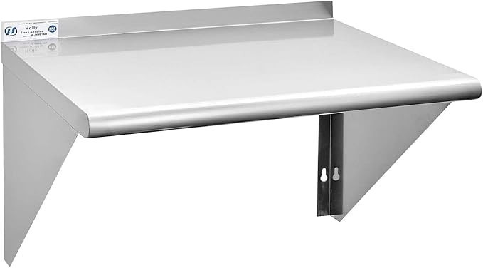 HALLY SINKS & TABLES H Stainless Steel Shelf 18 x 24 Inches, 300 lb