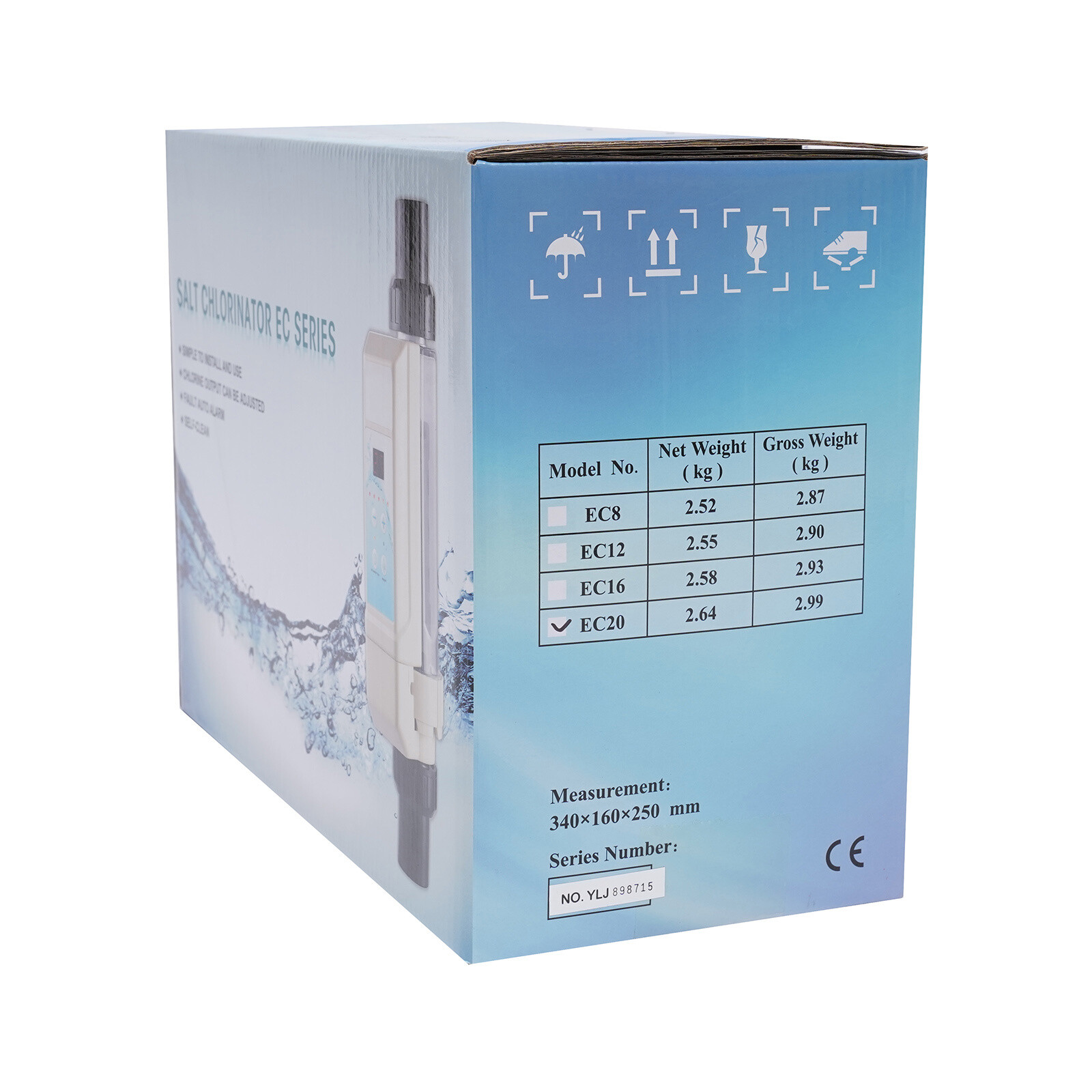 Complete Salt Water Pool Chlorine Generator System for 26000 Gallon Chlorinator