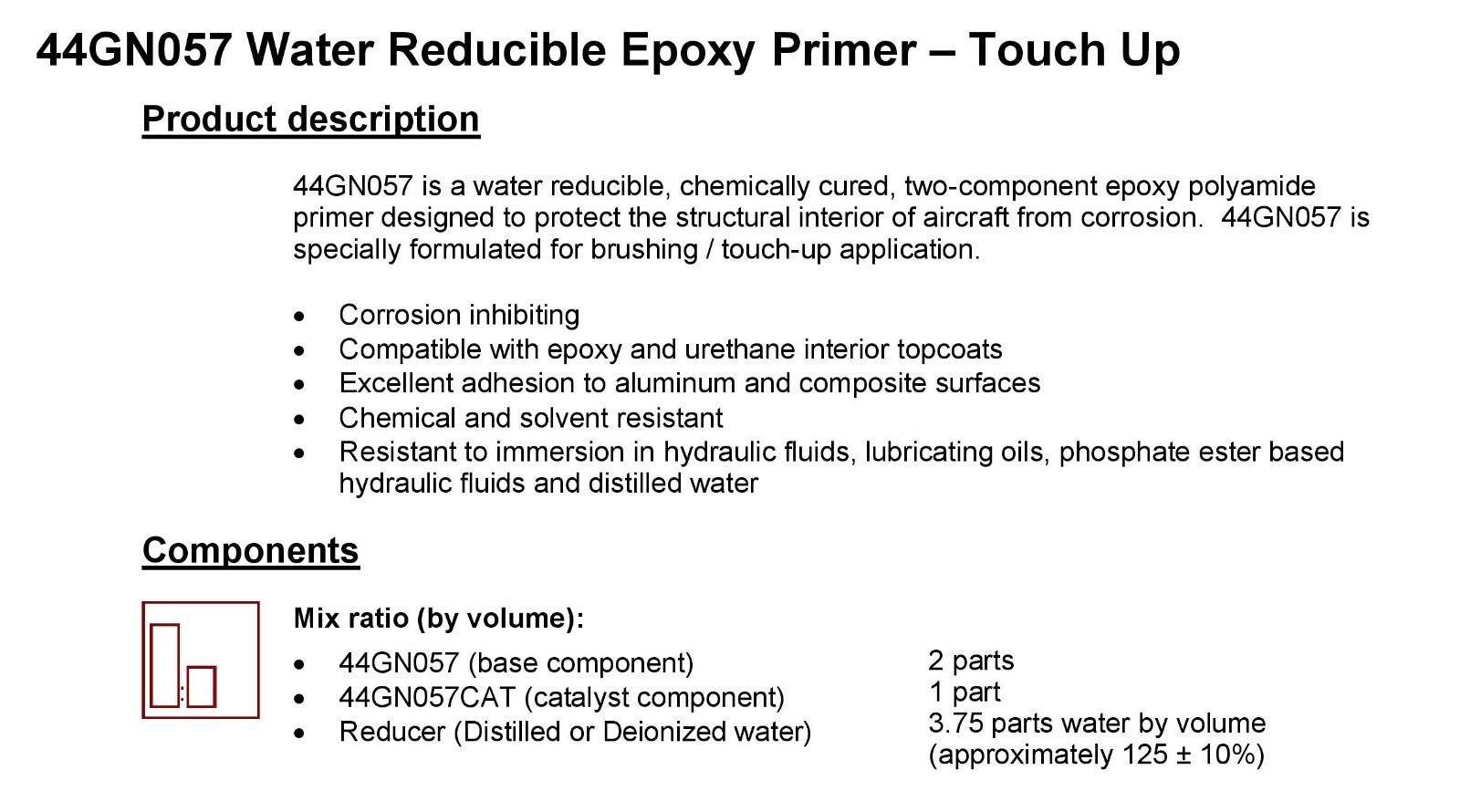 NEW PPG 2-Component Epoxy AIRCRAFT Green Primer 1oz Touch-Up Kit EXP 8-8-25 44GN