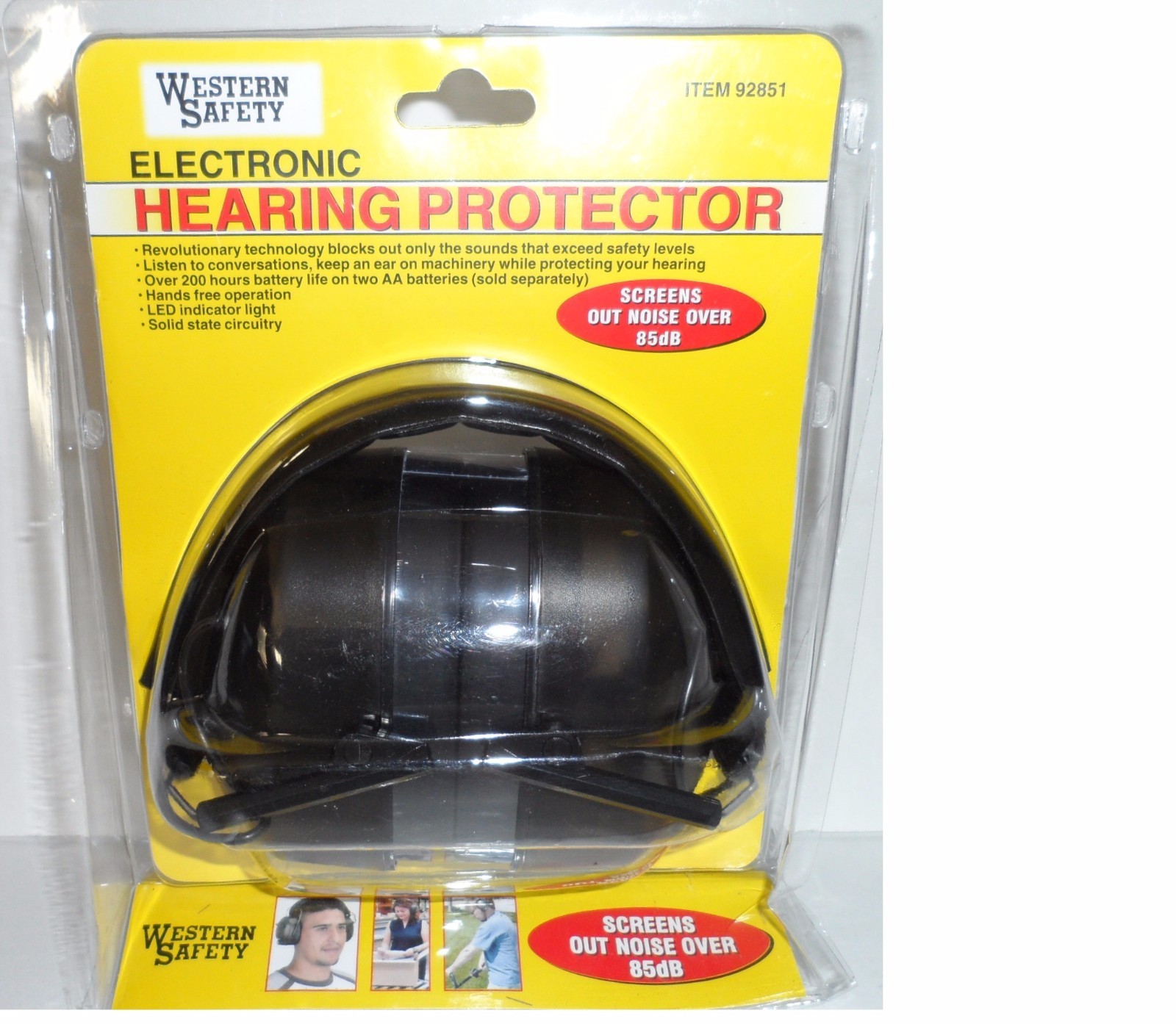 Electronic Hearing Protection Ear Muff Safety Noise Cancelling Headphones