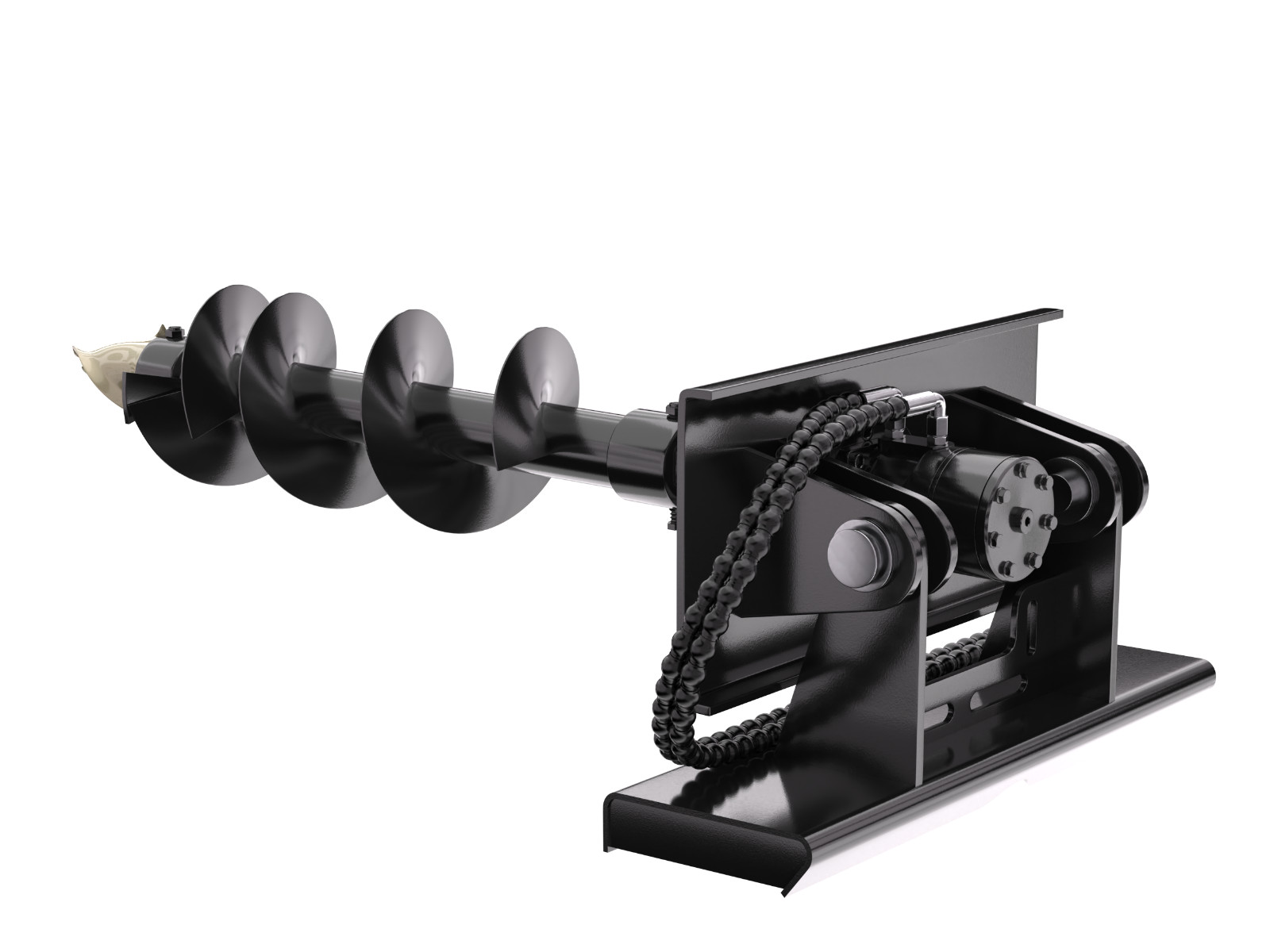 Hydraulic Auger Post Hole Drill for Mini Skid Steer Loader