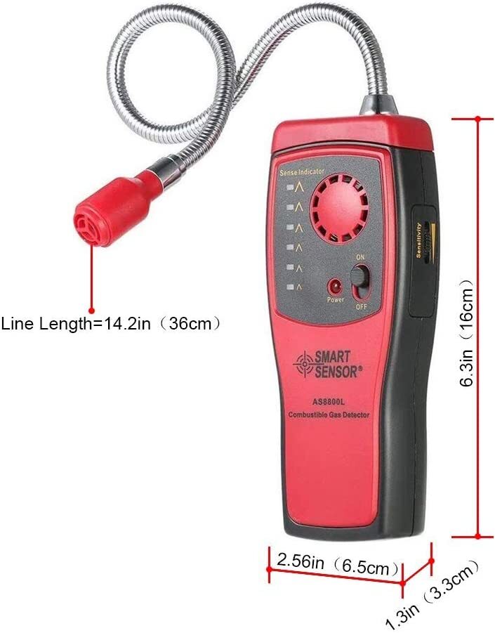 Handheld Combustible Natural Gas Propane Leak Detector Alarm Leakage Nose Tester