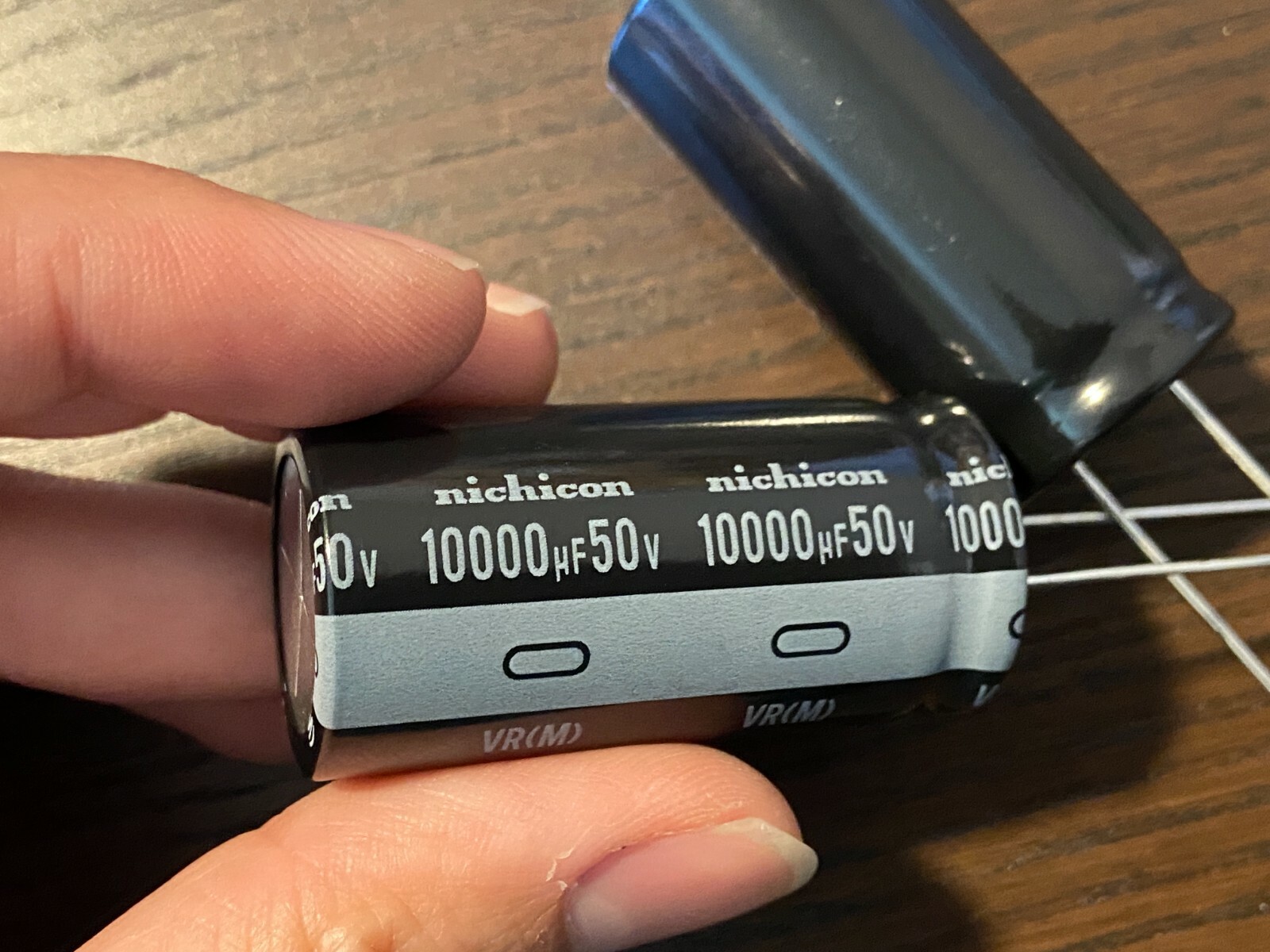 2 New Main Capacitors Pioneer SX-780 SA-7500 II Nichicon 10000 uf 50v 25mm