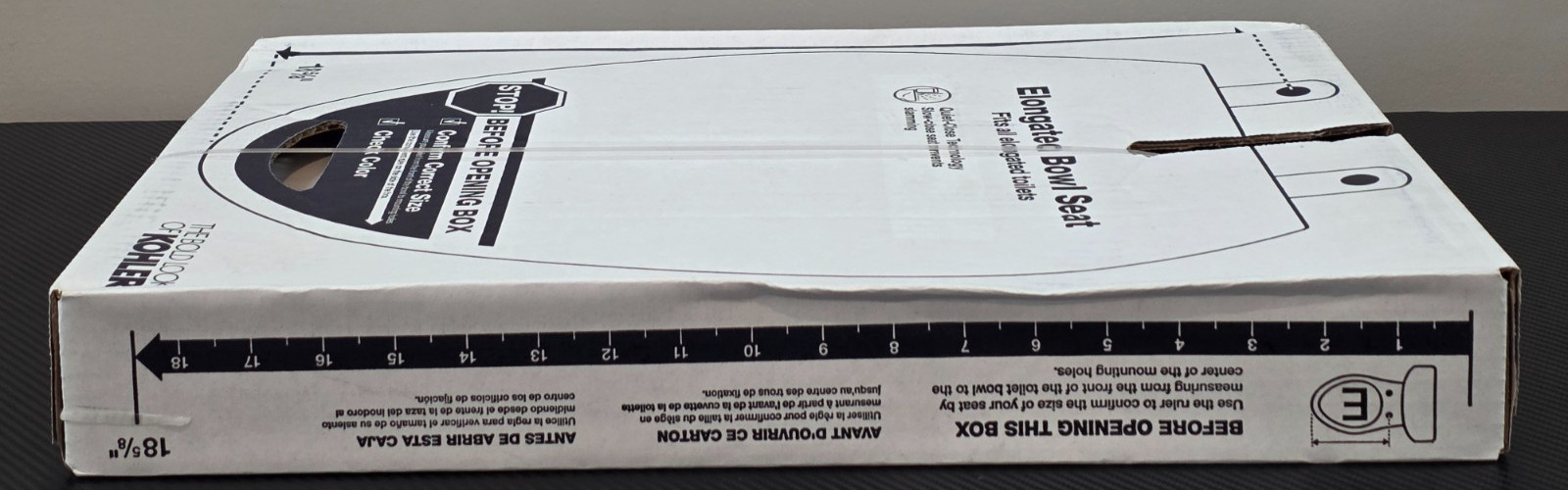 Kohler 20110-0 Grip-Tight Brevia Quiet-Close Elongated Toilet Seat White