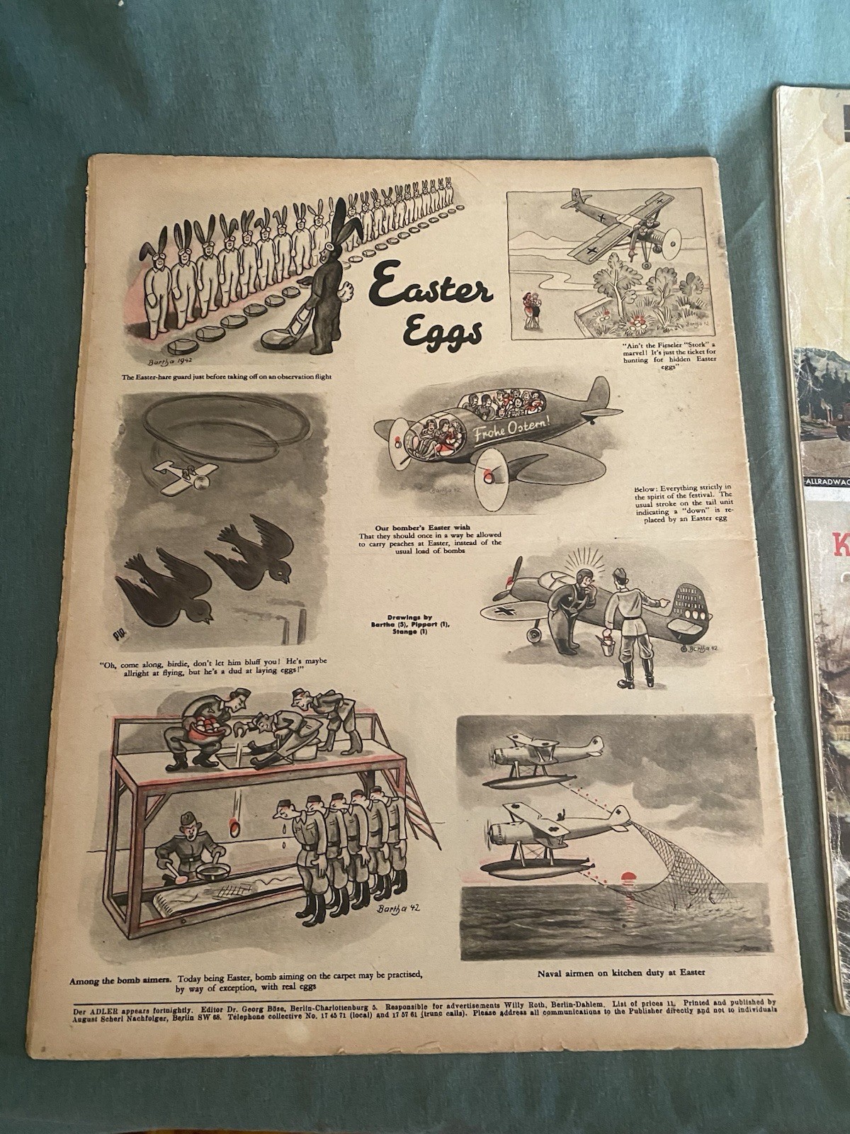 Vintage Original WW2 Magazines Rare Afrika Korps Motorschau Art