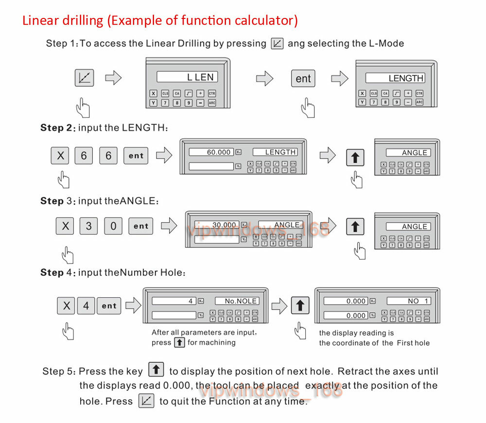 Mill Lathe Linear Glass Scale 4-40 inch DRO Digital Readout 2Axis 3Axis,US
